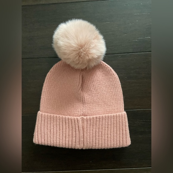 Vince Camuto Peach Pom-Pom Knit Hat - Picture 2 of 4